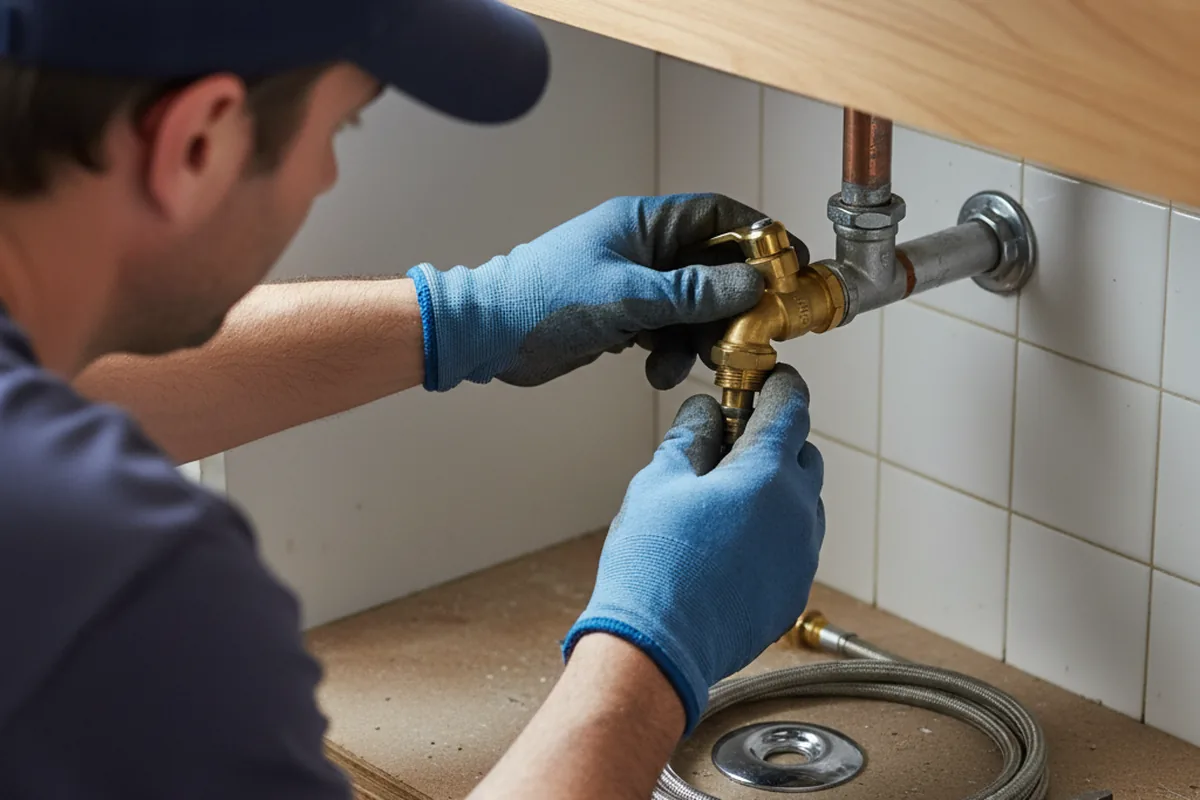 Shutoff valve and fitting work during Emergency Plumbing in Bon Aqua